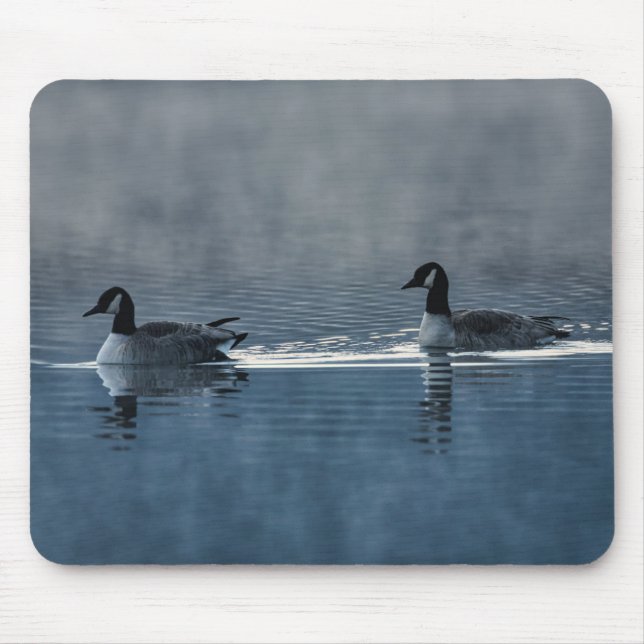Two Canada Geese on the Lake Mouse Pad (Front)