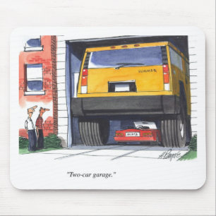 Two Car Garage Mouse Mat