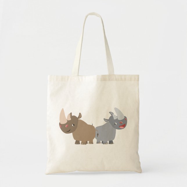 Two Cartoon Rhinos Bag (Front)