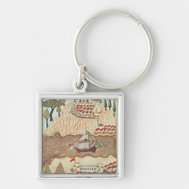 Two castles in the Black Sea Key Ring (Front)