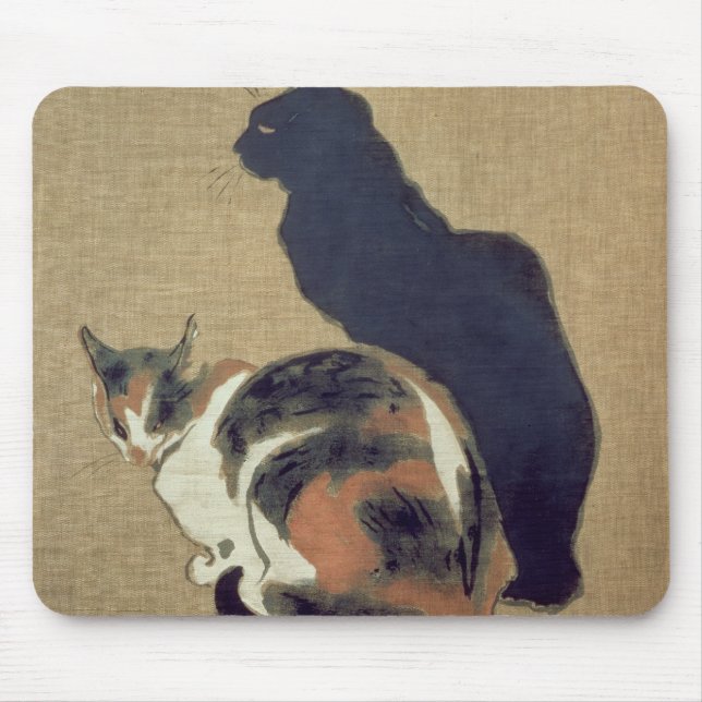 Two Cats, 1894 Mouse Mat (Front)