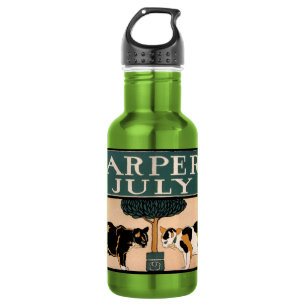 Two cats, Edward Penfield 532 Ml Water Bottle