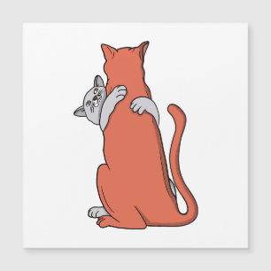Two Cats Embrace Friendship