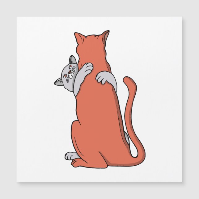 Two Cats Embrace Friendship (Front)