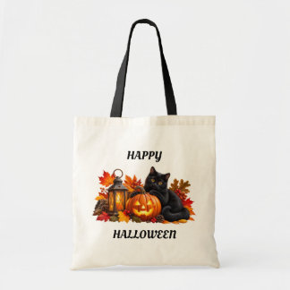 Two Cats Halloween Tote Bag