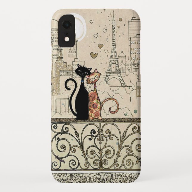 Two Cats in Love Case-Mate iPhone Case (Back)