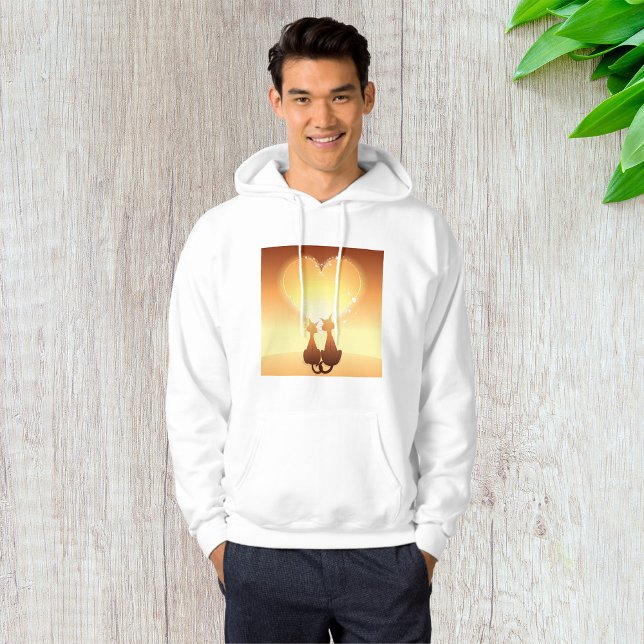 Two Cats In Love Mens Hoodie (Creator Uploaded)