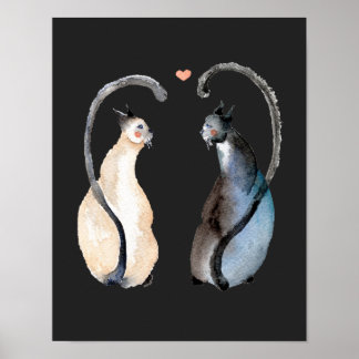 Two Cats in Love Poster