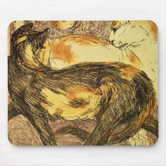 Two Cats Mouse Mat (Front)