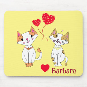 Two Cats Mouse Mat