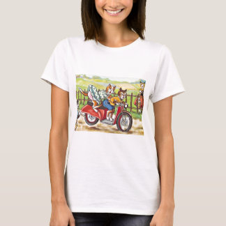 Two Cats On a Motorcycle T-Shirt