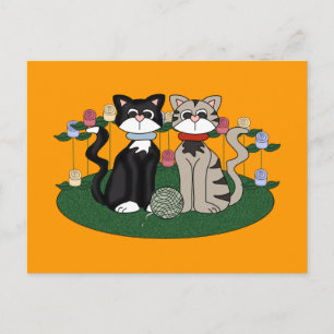Two Cats Postcard