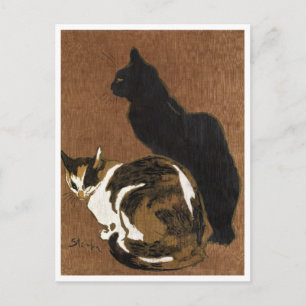 Two Cats Steinlen Postcard