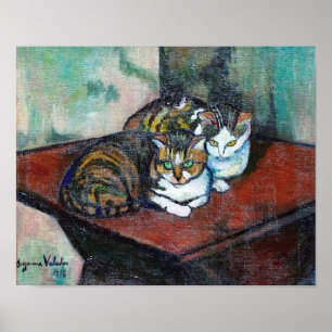 Two Cats, Suzanne Valadon Poster