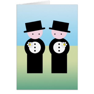Two caucasian grooms
