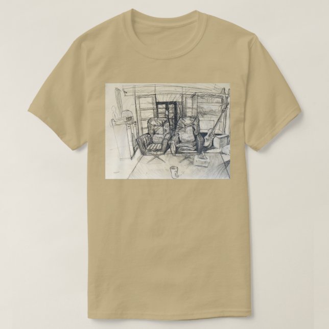 Two Chairs Apart with Faith T-Shirt (Design Front)