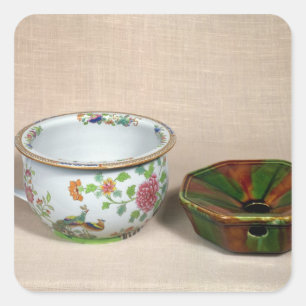 Two chamber pots square sticker