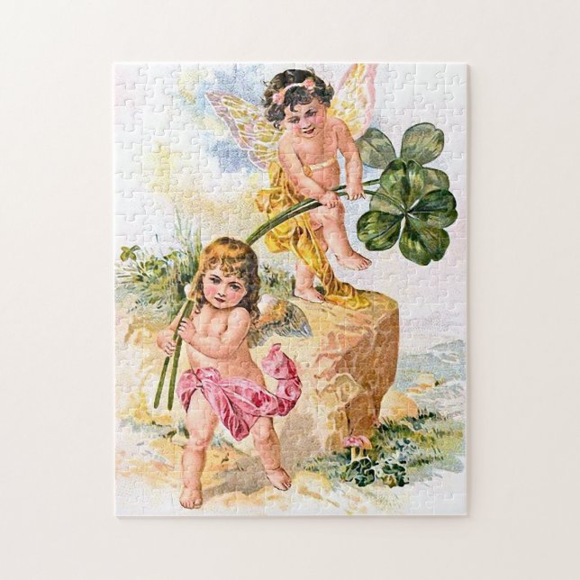 Two Charming Butterfly Children Jigsaw Puzzle (Vertical)
