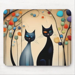 Two Charming Cats Mouse Mat