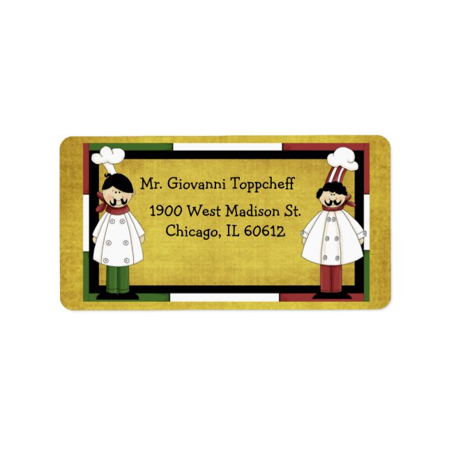 Two Chefs Are Better Than One Label (Front)