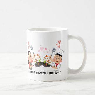 Two Chefs Cooking - Love Is the Secret Ingredient  Coffee Mug