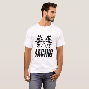 Two chequered racing flags for the competition 11 T-Shirt