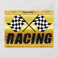Two chequered racing flags for the competition win