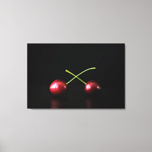 Two Cherries 36x24 (90x60cm) waca Canvas Print