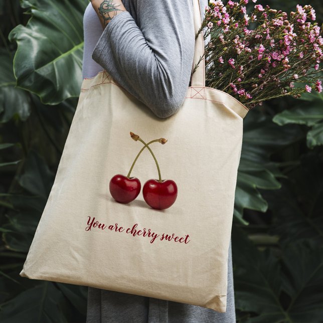 Two cherries Tote Bag (Two cherries Tote Bag
)
