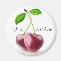 Two cherry hearts
