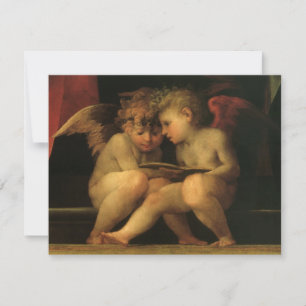Two Cherubs Reading by Rosso Fiorentino, Angels