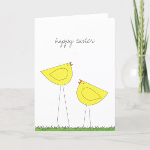 Two Chicks Easter Folding Card
