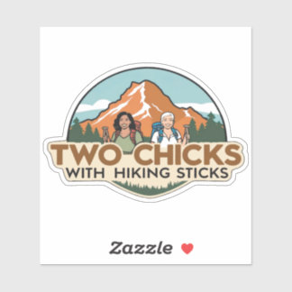 Two Chicks Sticker (Glossy Transparent)