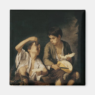 Two Children Eating a Melon and Grapes, 1645-46 Magnet