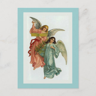 "Two Christmas Angels" Postcard