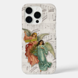 Two Christmas Angels - Victorian Scrap Christian iPhone 16 Pro Case