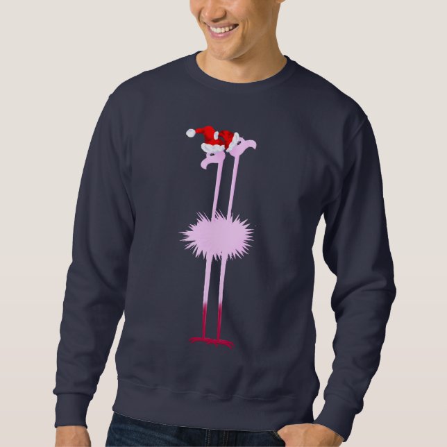 Two Christmas Flamingos Shirt (Front)