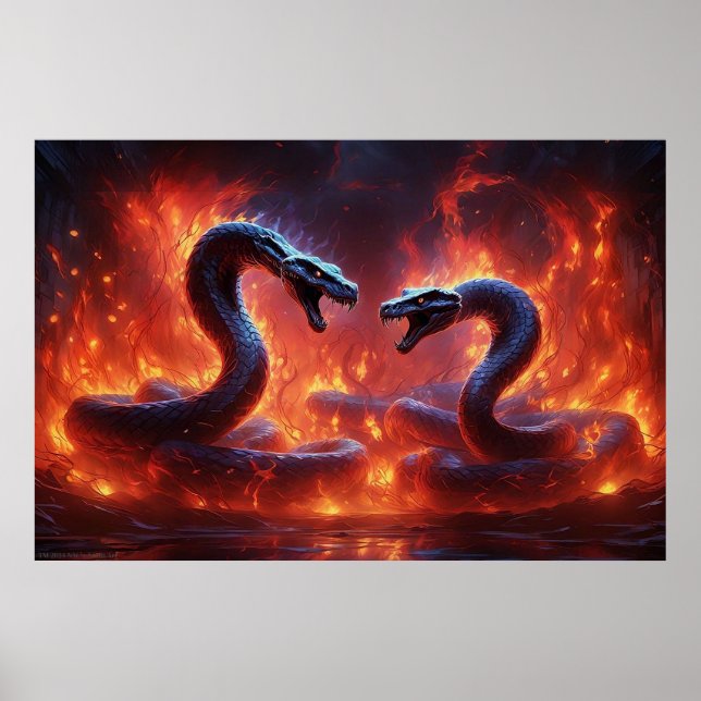 Two Cobras In Hell (24 x 36) Poster (Front)
