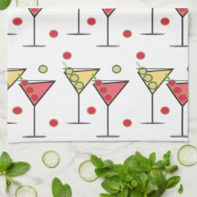 Two Cocktails - Kitchen/bar towel