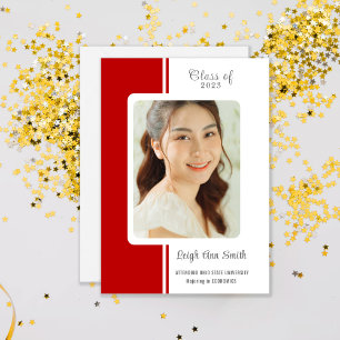 TWO COLOR CUSTOM PHOTO Graduation Announcement