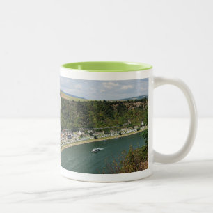 Two colored cup green On the Loreley