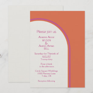 Two Colour Cloud Dancer White Bright Orange Arch