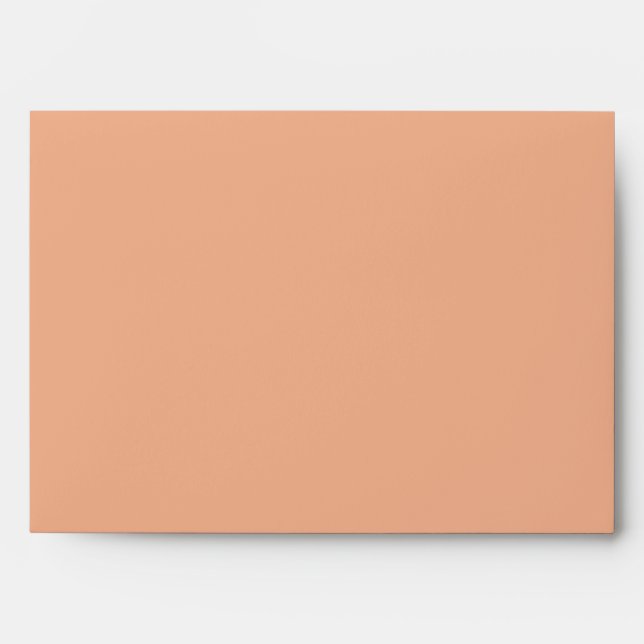 Two Colour Coral or Peach Customisable Wedding Envelopes (Front)