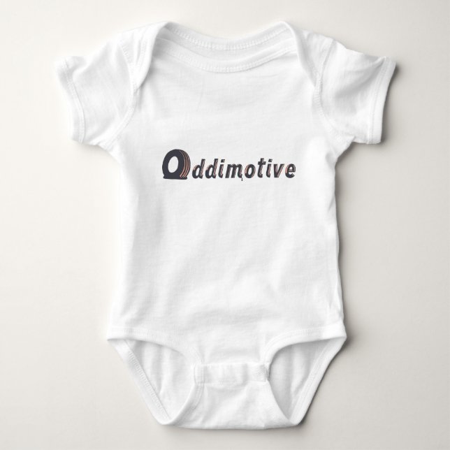 Two Colour front logo only Baby Bodysuit (Front)