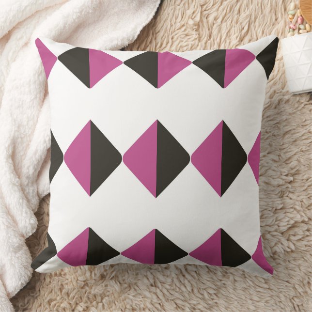Two colour geometric  cushion (Blanket)