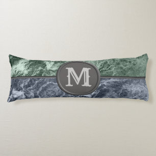 Two colour marble monogram - Pick your colours Body Cushion