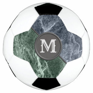 Two colour marble monogram - Pick your colours Football