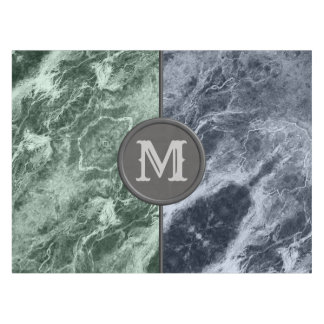 Two colour marble monogram - Pick your colours Tablecloth