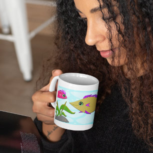 Two Colourful Fish Coffee Mug