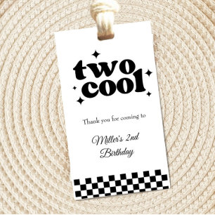 Two Cool 2nd Birthday Thank You Favor Tag